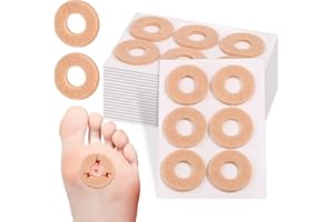 84 Pcs Callus Cushions for Bottom of Feet Self Adhesive Donut Corn Remover Pads Corn Patches for Foot Toes Blister Bunion War
