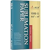 A-SUB Sublimation Paper- 150 Sheets Heat Transfer Paper 8.5x14 inch Compatible with Inkjet Sublimation Printer 105g