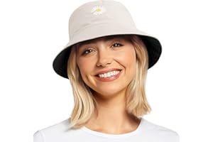 KQueenStar Women Bucket Hat - Packable Print Summer Hats Ladies Reversible Fisherman Sun Hat Beach UV Protection