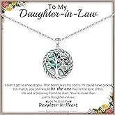 Valentines Day Gifts for Her Tree of Life Necklace for Women Birthday Gifts for Her Pendant Necklace with Shell Tree Mothers Day Gift for Mom Grandma Wife Daughter Anniversary Christmas Jewelry