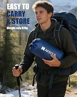AKSOUL Camping Self-Inflating Sleeping Mat 200x70x10cm Navy Blue view 7