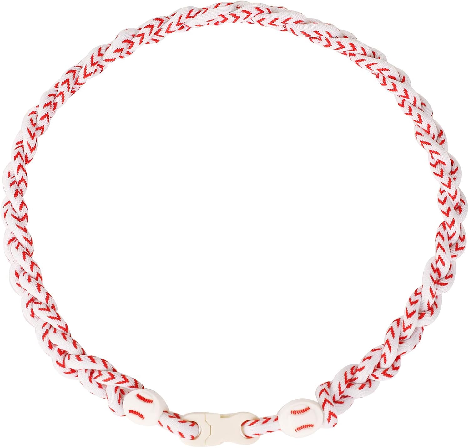 Baseball Rope Necklace for Boys - Three Braided Sport Titanium Tornado Necklace for American Baseball Player Softball Fans Necklace: Clothing