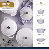 MasterClass Medium Casserole Dish with Lid 4 Litre Lavender Induction Oven view 8
