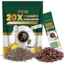 コーヒー FITGUMCOLLAGENCHIACOFFEEMIX120g 5set Fitgum Collagen 20X Chia 11 in 1 Shape Coffee Mix, Fitgum Collagen