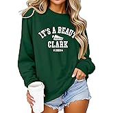 Huovud Christmas Sweatshirts for Women – It’s a Beaut Clark Graphic Lightweight Crewneck Long Sleeve Pullover Tops