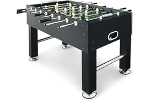 Seydrey 55-Inch Competition Foosball Table, Black, with Chrome-Plated Steel Rods