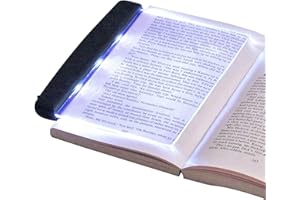 Agatige LED Reading Light, Flat Reading Light Acrylic Bookmark LED Reading Light Portable LED Panel Book Light with Brightness Adjustment, Student Eye Protection Light for Night Reading