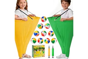 17 PCS Granny Pants Yard Game Easter Games Set, 2 Oversized Granny Funny Pants with 10 Balls, 2 Air Pumps, Outdoor Tossing Ga
