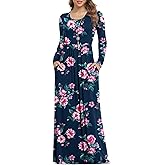 VIISHOW Women's Short Sleeve Loose Plain Maxi Dresses Casual Long Dresses with Pockets