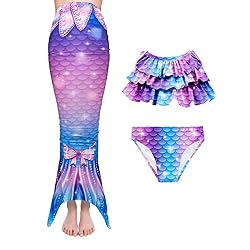 Superband Girls Mermaid Bathing Suit 3PCS