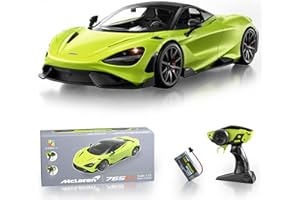 MIEBELY Remote Control Car, McLaren Rc Cars Officially Licensed 1/12 Scale 7.4V 900mAh Toy Car with 12km/h Fast Model Car Headlight for Adults Kids Boys Age 6-12 Year Birthday Ideas Gift Green