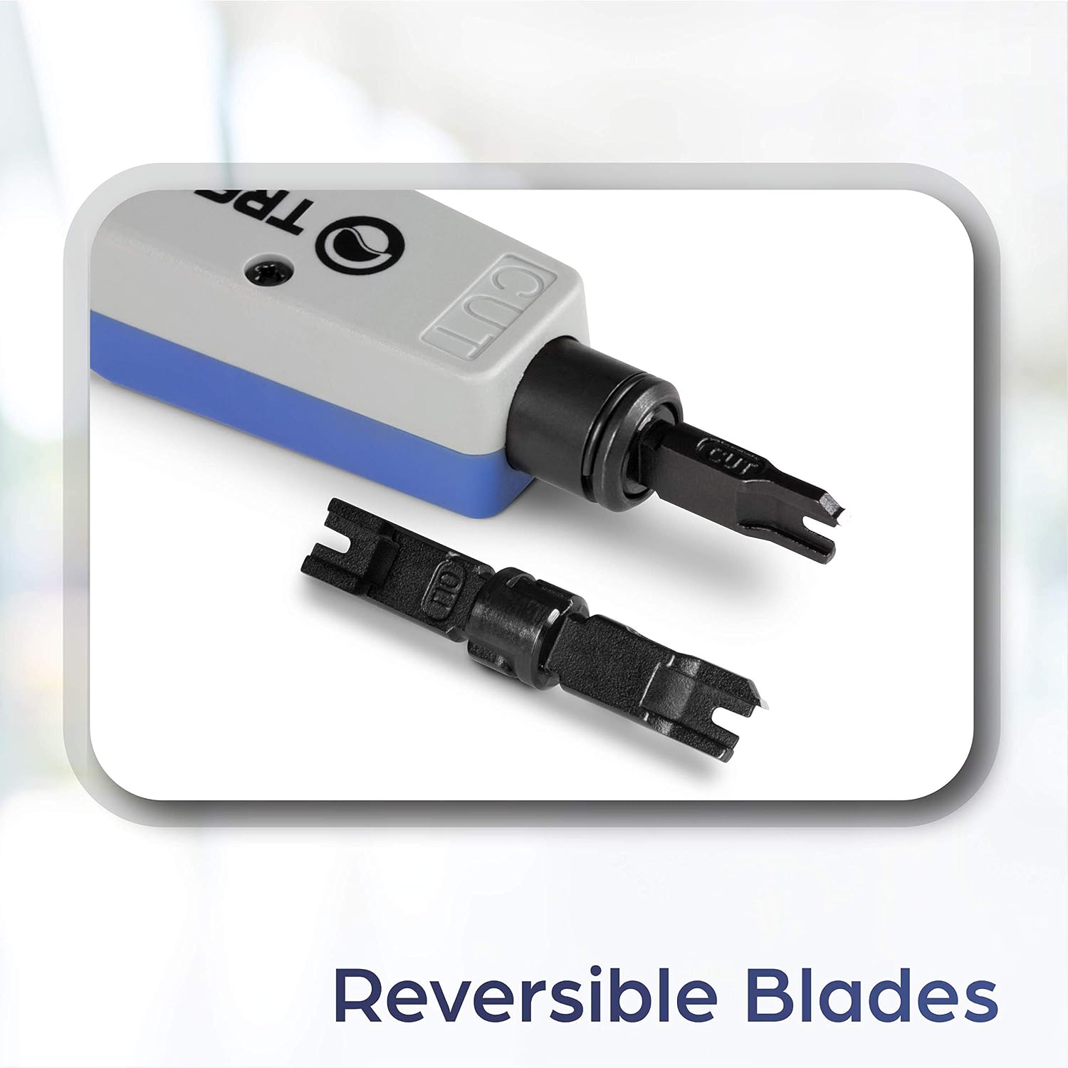 TRENDnet Punch Down Tool with 110 and Krone Blade, TC-PDT, Insert & Cut Terminations in One Operation - Image 4