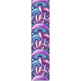 VEKELEE Gorgeous Mushrooms Skateboard Grip Tape, Bubble Free Waterproof Sandpaper, Longboard Non Slip Tape, Griptape for Longboards, Scooters 44” x 10”