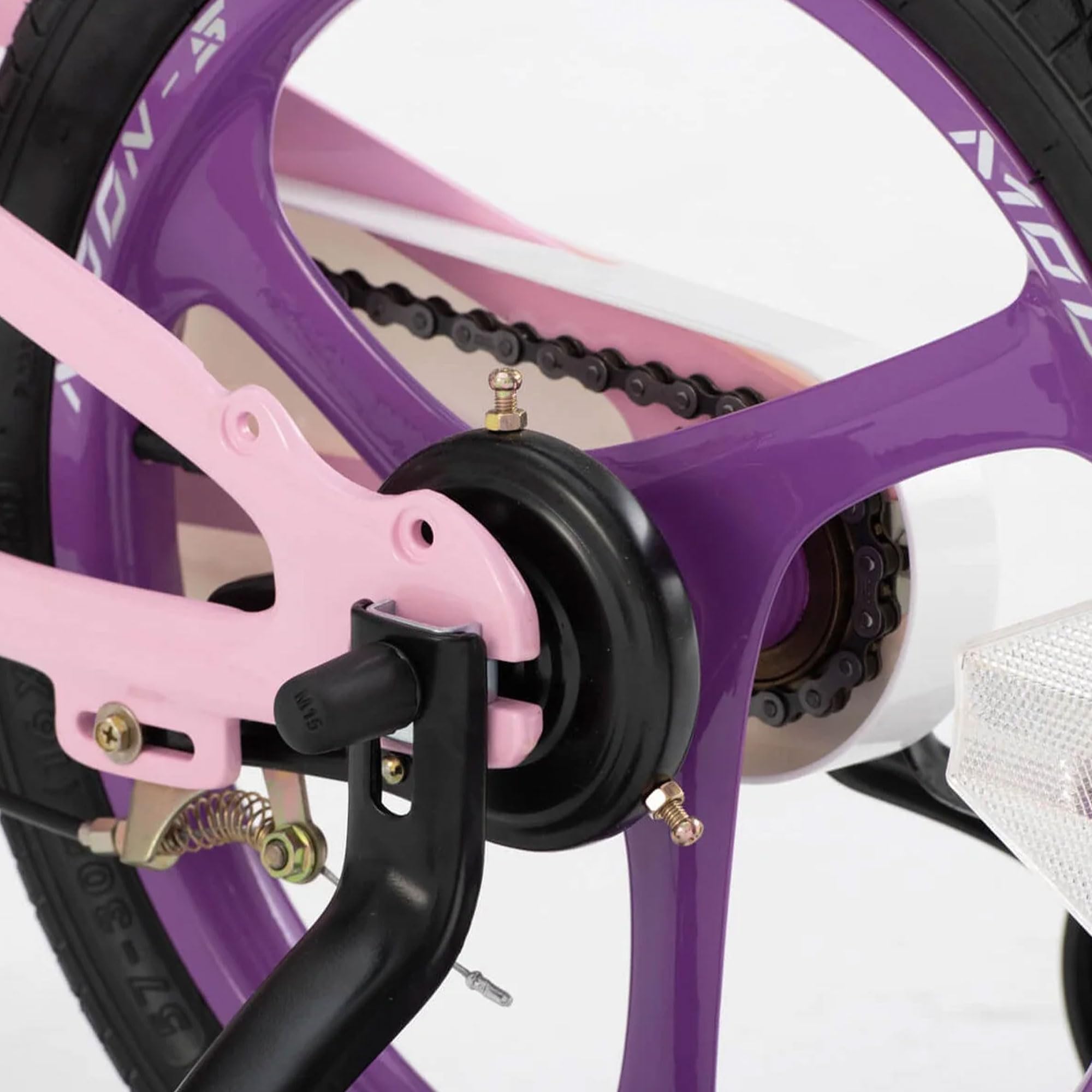 Royalbaby Space Kids Bike 14 16 18 Inch Mg Aluminium Alloy Boys Girls Bicycle Ages 3-9 Years Disc Brakes Dual Handle Brakes Training Wheel Options