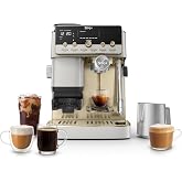 Ninja Luxe Caf&eacute; Mini Plus with AutoFroth, Amazon Exclusive Bone &amp; Champagne | Built-in Burr Grinder, Precision Scale &amp; Hands-Free Auto Frothing, Lattes, Cappuccinos &amp; More, ES351WH1