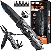 WEARXI Gifts for Men, Pocket Knife Multitool, Fathers Day Dad Gifts from Daughter Son, Mens Gifts for Dad/Him/Husband, Birthday Gift for Men/Boyfriend, Dad Gifts Cool Gadgets, Camping Essentials