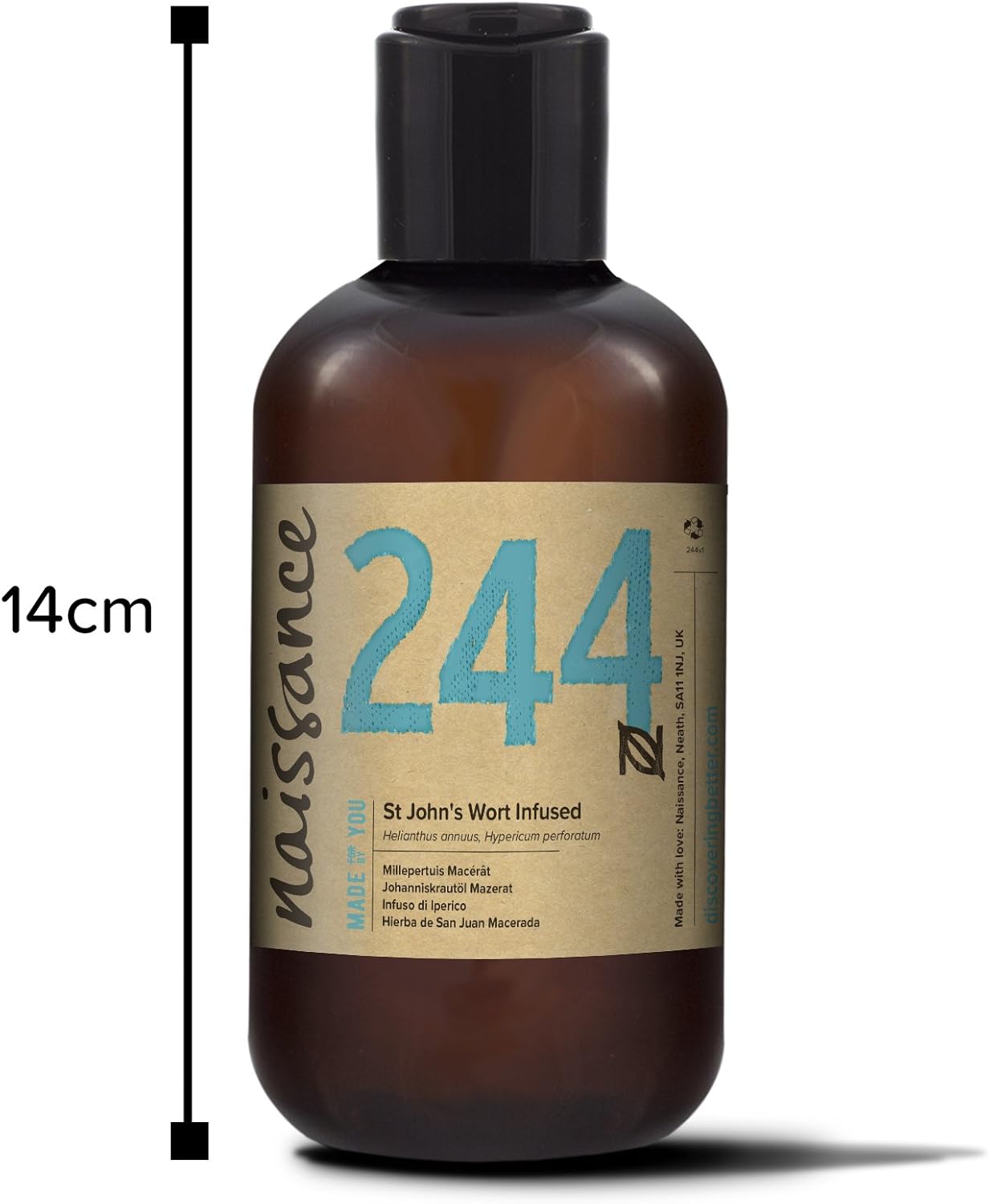 Naissance St John's Wort Oil (No. 244), 225ml, Pure, Natural, Infused in Sunflower Oil - Image 3