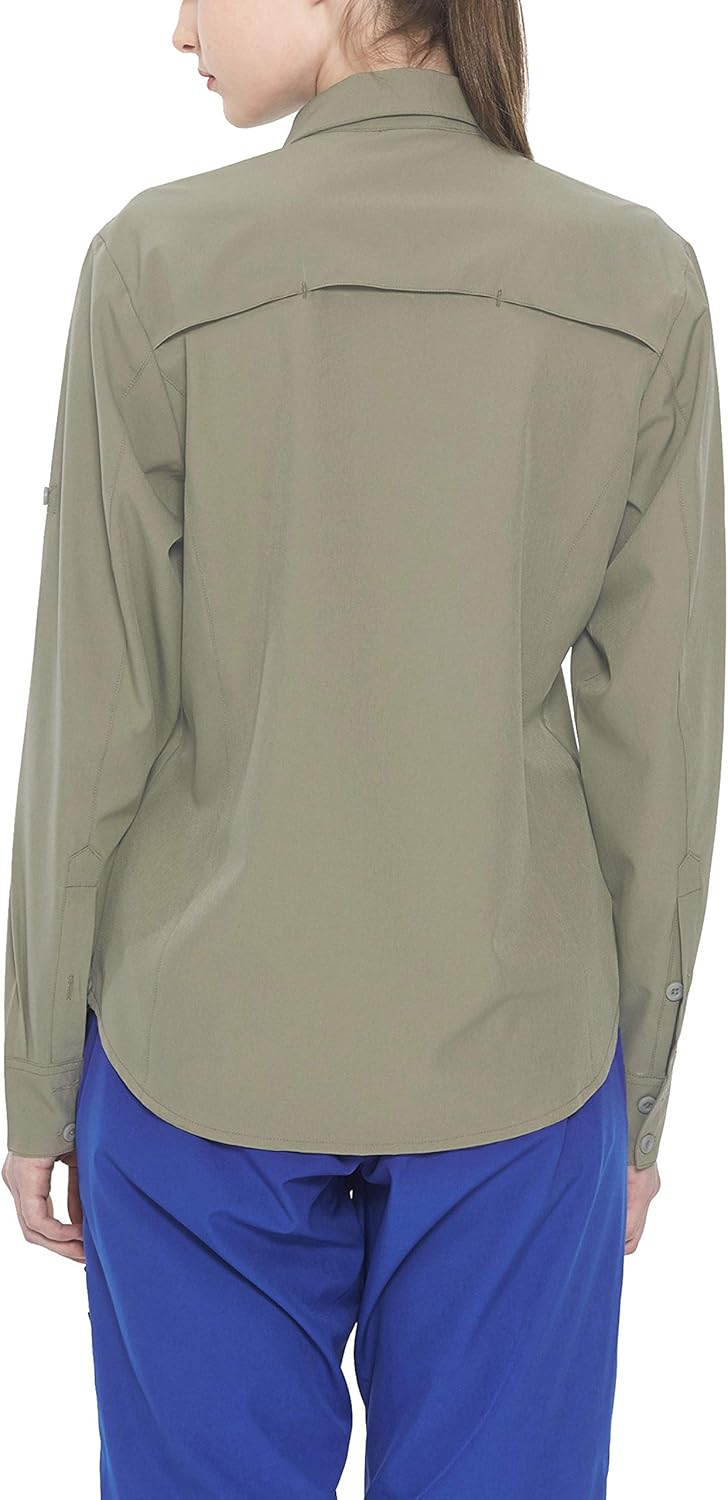 Little Donkey Andy Women's Stretch Quick Dry UPF50+ Long Sleeve Shirt for Hiking, Travel, Camping: Clothing