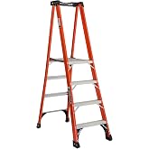 Louisville Ladder 4 ft Fiberglass Platform, FXP1804HD, Type IAA, 375 lbs