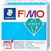 Staedtler FIMO Effects Polymer Clay - -Oven Bake Clay for Jewelry, Sculpting, Translucent Blue 8020-374