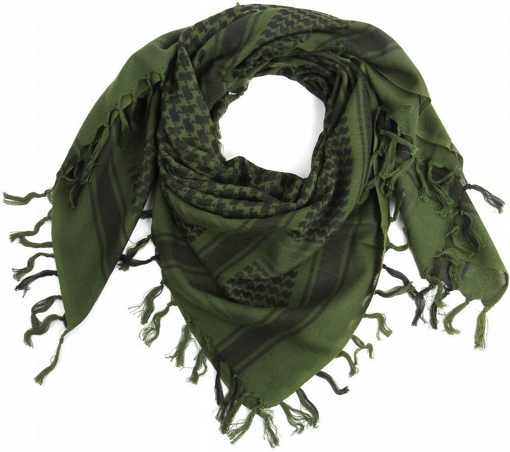 Amazon 選べる6color ミリタリー アフガンストール フェイスガード サバイバルゲーム スカーフ アーミーグリーン サバイバルゲーム用プロテクター 通販