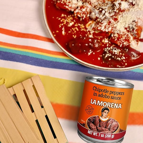 LA MORENA CHIPOTLE PEPPERS IN ADOBO SAUCE 7 OZ (PACKAGING MAY VARY)