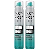 TIGI Bed Head Hard Head Travel-Size Hairspray 2-Pack, 3 Oz Ea | TSA-Approved Mini Hairspray with Extreme 5/5 Hold, Dries Instantly, Adds Natural Shine, Vibrant Apple Scent