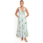 Petal & Pup Women's Rhiannon Maxi Dress-Green Multi