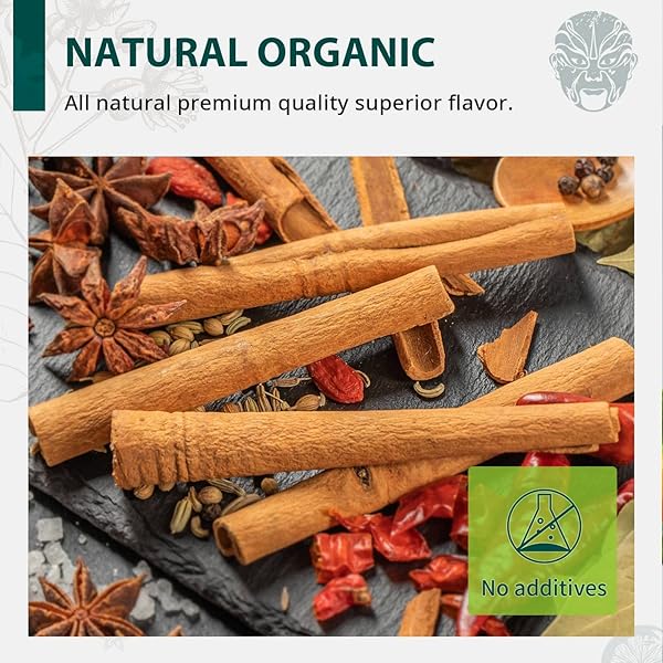 SOEOS ORGANIC CINNAMON STICKS, 8 OZ (226G), 3.5″ LENGTH, 100% RAW, NON-GMO, KOSHER CERTIFIED, WHOLE CINNAMON STICKS SEASONING SPICE FOR COFFEE, BAKING, COOKING AND BEVERAGES