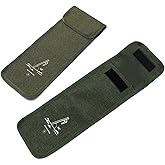DraCra 2 Pack Tent Stakes Bag Camping Spikes Pegs Storage Organizer Sleeve Holder Protector Pouch Pocket for 8''-12'' Steel Nails Stake Ground Anchors Hammer Tents Camp Canopy Outdoor Hiking
