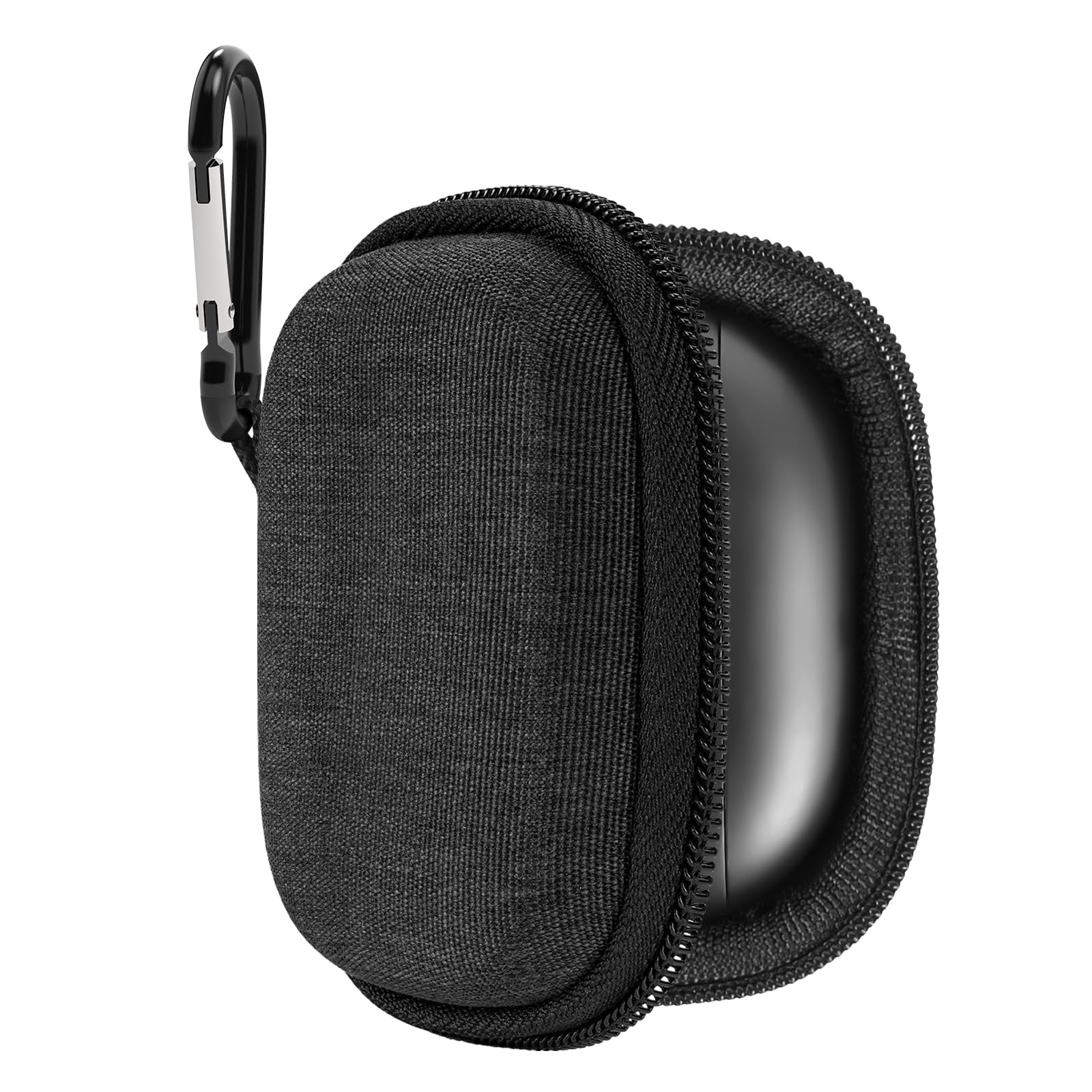 Geekria Shield Earbuds Case Compatible with Beats Studio Buds+ True Wireless Earbud, Replacement Portable Hard Shell Travel Carrying Bag with Cable Storage, Waterproof (Dark Grey)