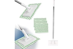 Snap Grip Mini Mop:No-Touch Disposable Small Mop Automatic Gripping,Reusable Clip Mopping Stick for Multi-Surface Cleaning(1*