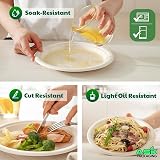 Ask Packaging 10 Inch Bagasse Plates 150 Pack Compostable Microwave Safe view 4