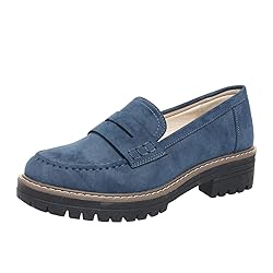 Womens Loafers Shoes Platform Chunky Penny Loafer