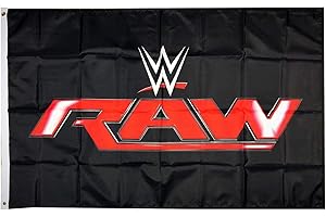 AIHCCY Mountfly WWE Monday Night Raw World Wrestling Entertainment Flag Banner 3X5 Feet Man Cave