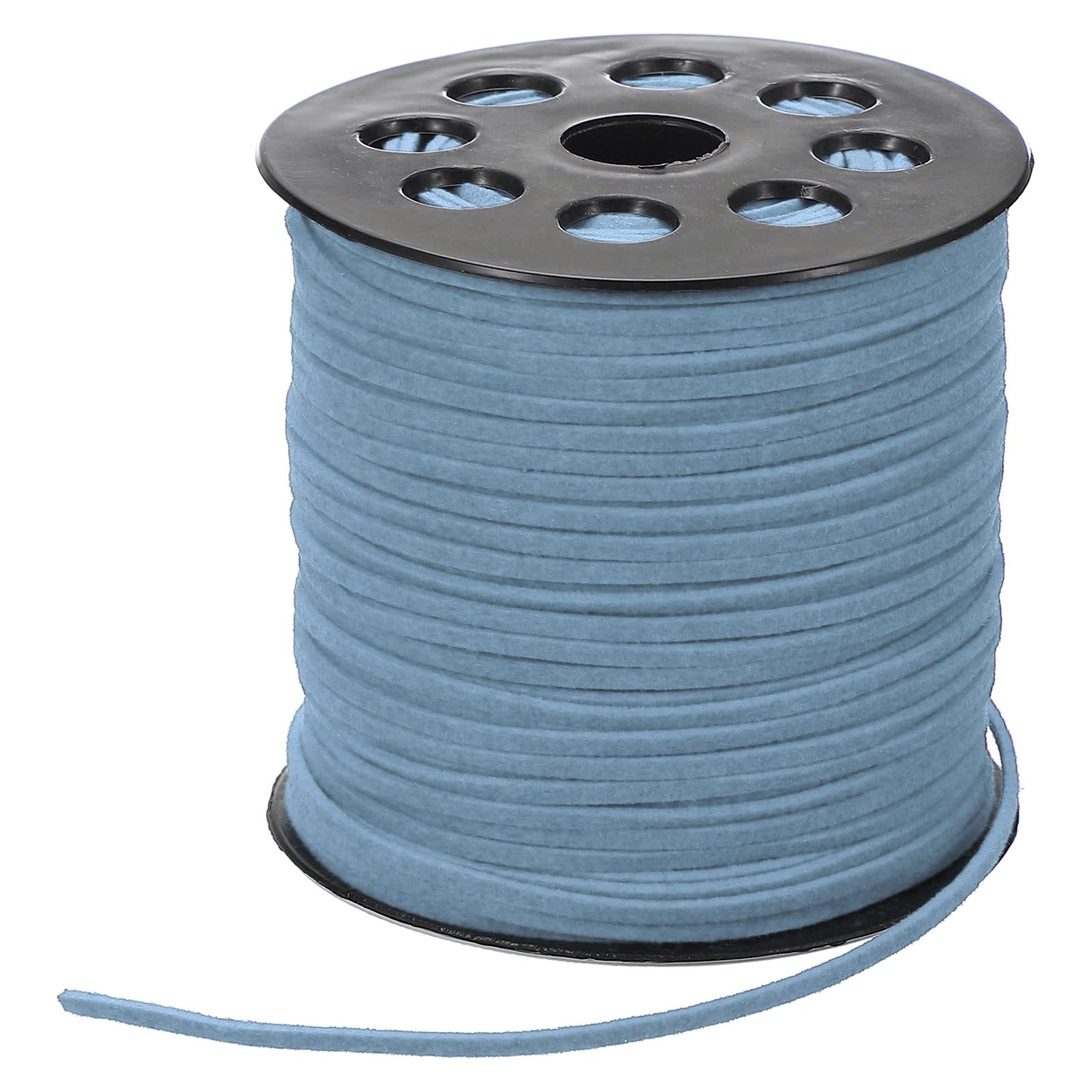 PATIKIL 100 Yards x 2.6mm Faux Suede Leather Cord, Leather Lace String for Bracelet Necklace Beading Making DIY Crafts, Sea Blue