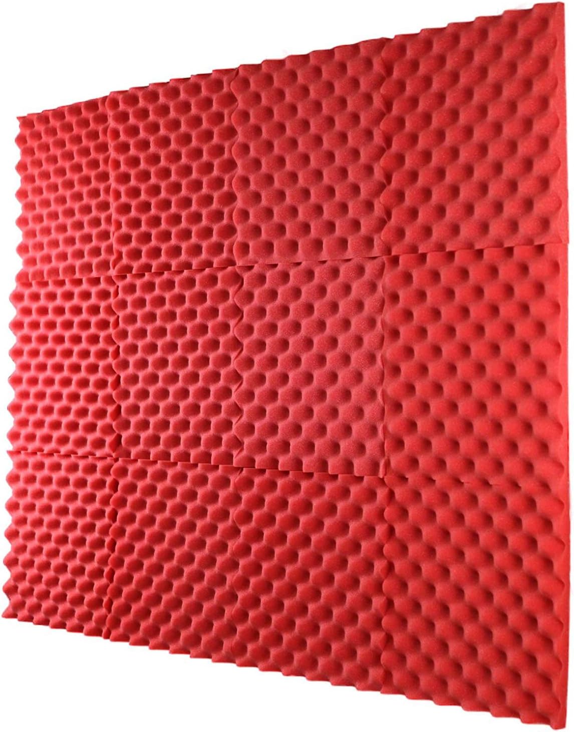 1"x12"x12" Egg Crate Foam Acoustic Foam Tiles Soundproofing