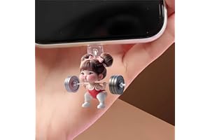 Chubby Girl Lifting Dust Plug Acrylic Charms for electronic products,Type-C Charging Port Dust Plugs Pendant Compatible with 