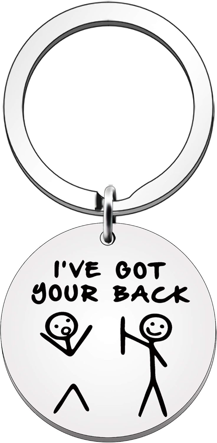 JETTOP Funny Keyring Best Friends Gifts for Women Men Birthday Christmas Graduation Gifts for Friendship Female (I’ve got Your Back)