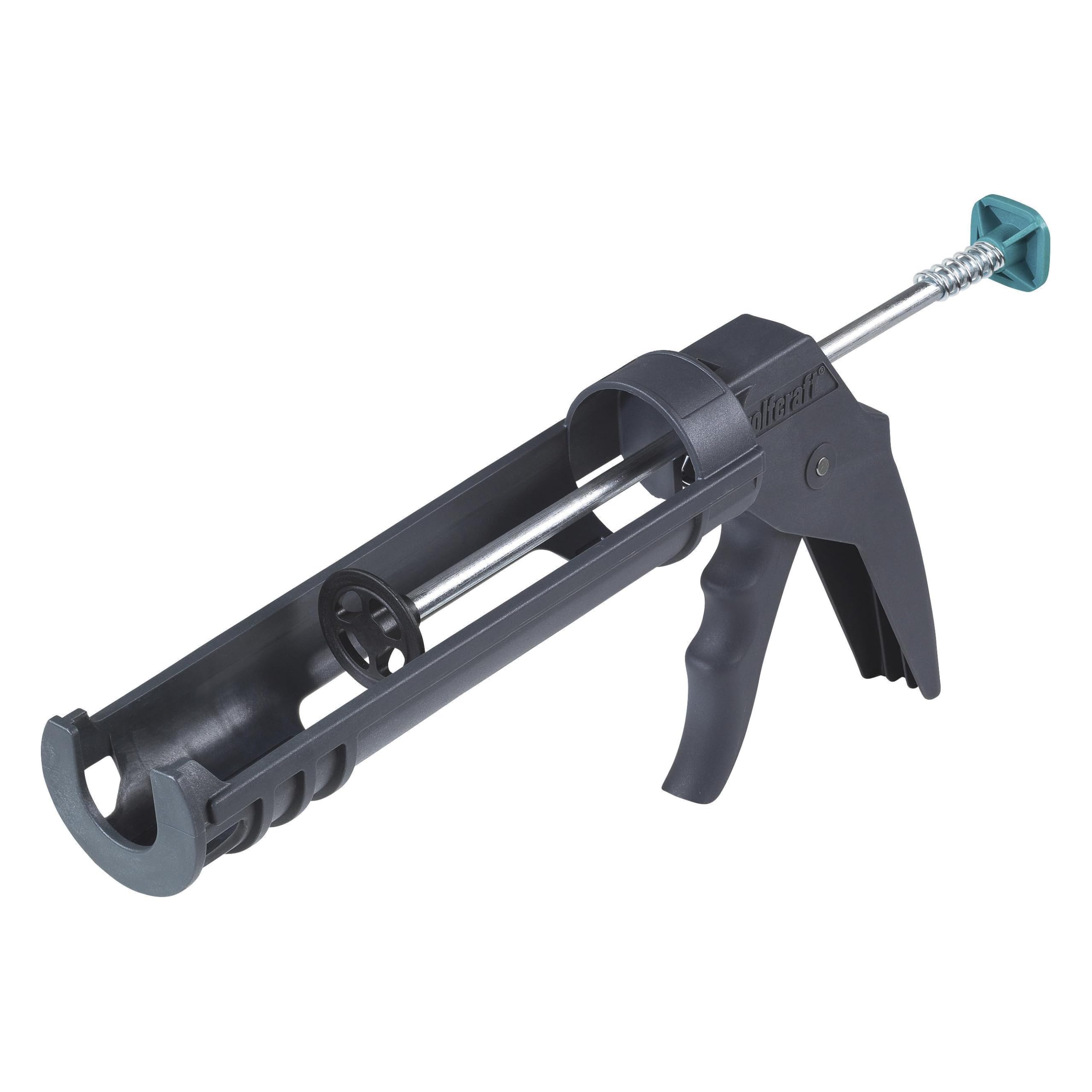 wolfcraft MG 100 Caulking Gun I 4351000 I Standard Press for Hobby and Household use - 130 kg of Pushing Pressure for Easy Silicone and Acrylic Application
