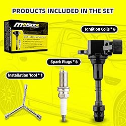 MOAUTO Set of 6 Ignition Coils Pack UF349