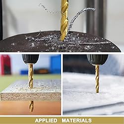 BEHAPPY Drill Bit Set 29Pcs, Titanium Metal Drill