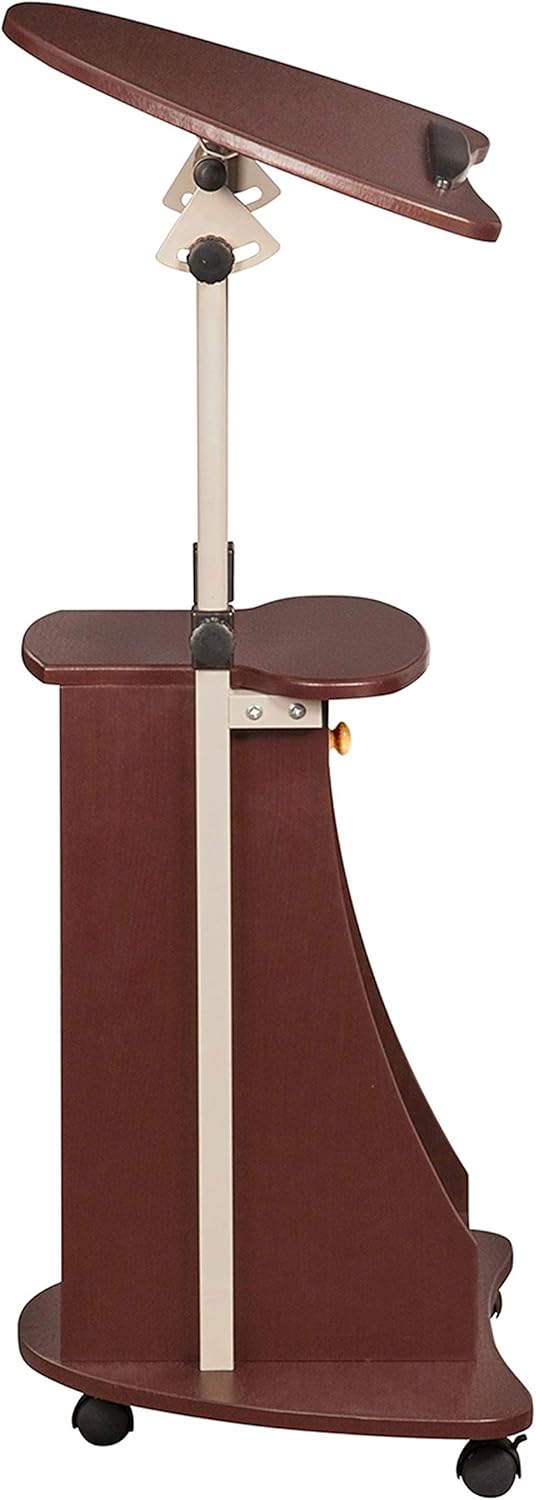 Techni Mobili Sit-to-Stand Mobile Medical Laptop Computer Cart, Chocolate: Kitchen & Dining