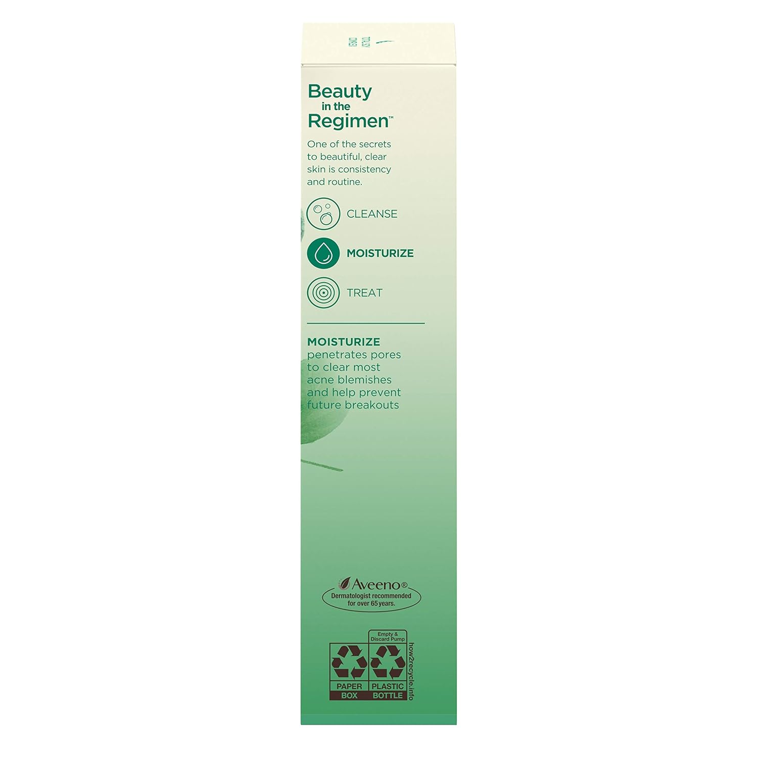 Aveeno Clear Complexion Salicylic Acid Acne-Fighting Daily Face Moisturizer with Total Soy Complex, For Breakout-Prone Skin, Oil-Free and Hypoallergenic, 4 fl. oz: Beauty