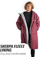 Osprey Changing Robe for Kids and Adults Maroon Waterproof Hooded view 5
