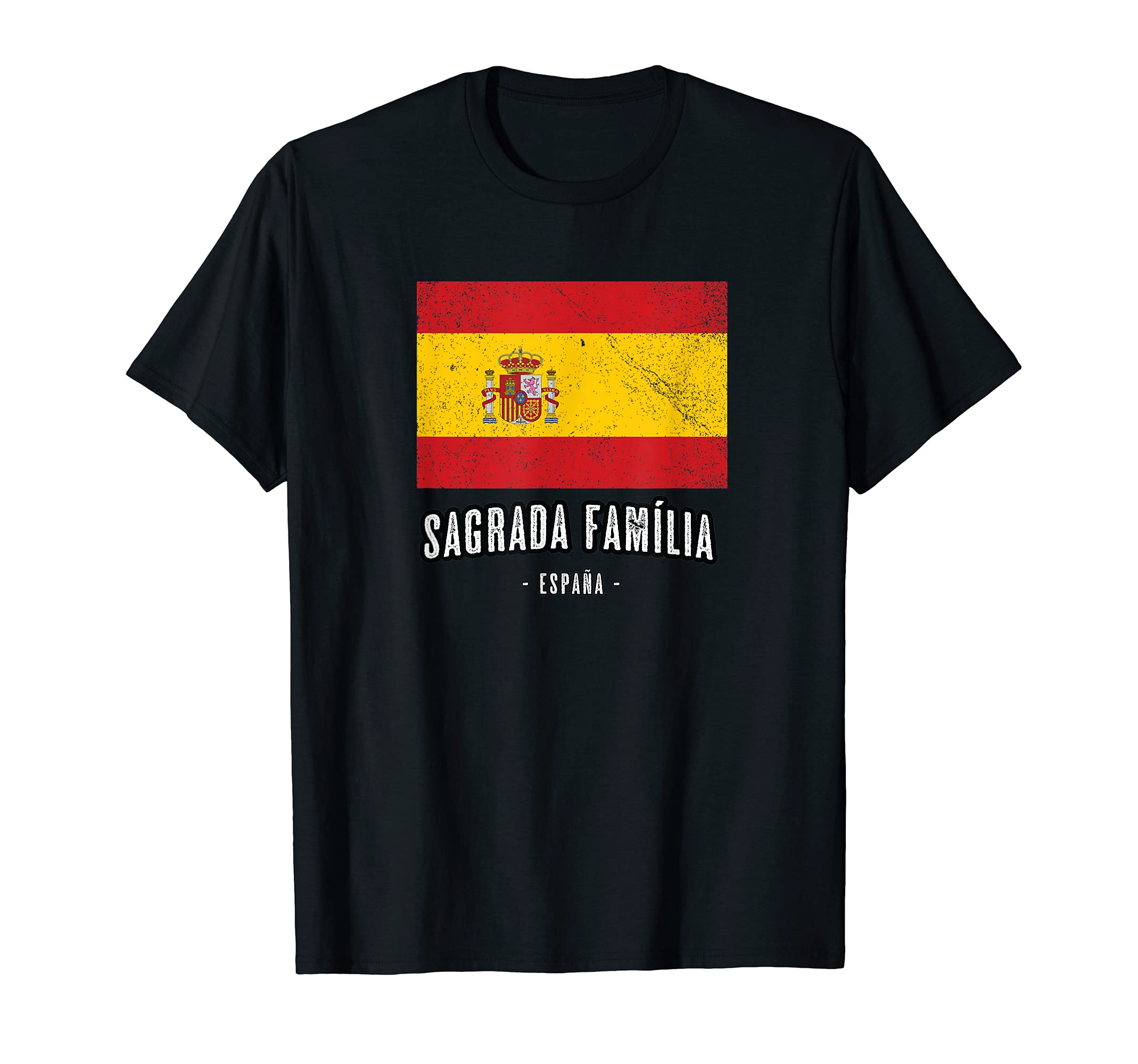 Sagrada Família Spain | ES Flag, City Top - Bandera Ropa - T-Shirt