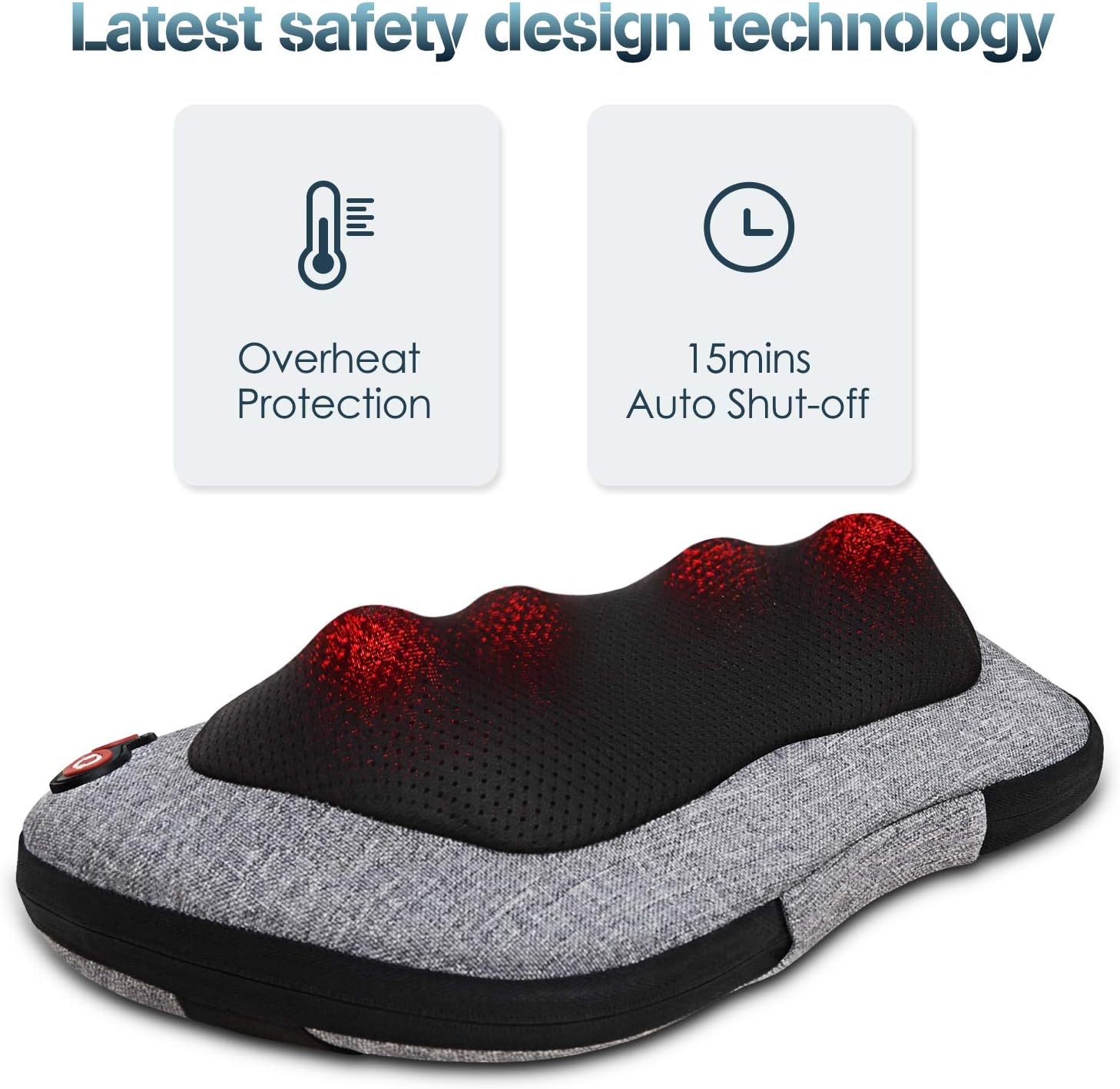 VIKTOR JURGEN Back Massager, Neck Massager with Heat, Massage Pillow Gifts for Men & Women, Electric Shiatsu Back Massager, Deep Kneading Shoulder Massager for Full Body Muscle,Massage at Home, Car: Health & Personal Care