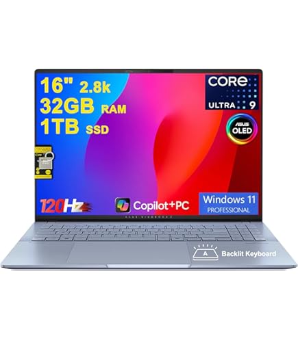 Amazon.com: ASUS Vivobook S16 AI PC Laptop 16