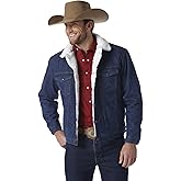 Wrangler mens Cowboy Cut Western Lined Denim Jacket