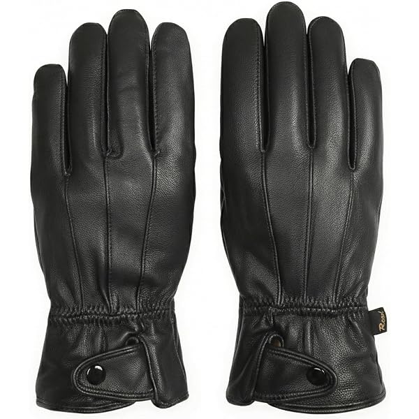 M&H Genuine Sheepskin Leather Gloves For Men - Winter Warm Driving & Motorcycle Gloves - View #9